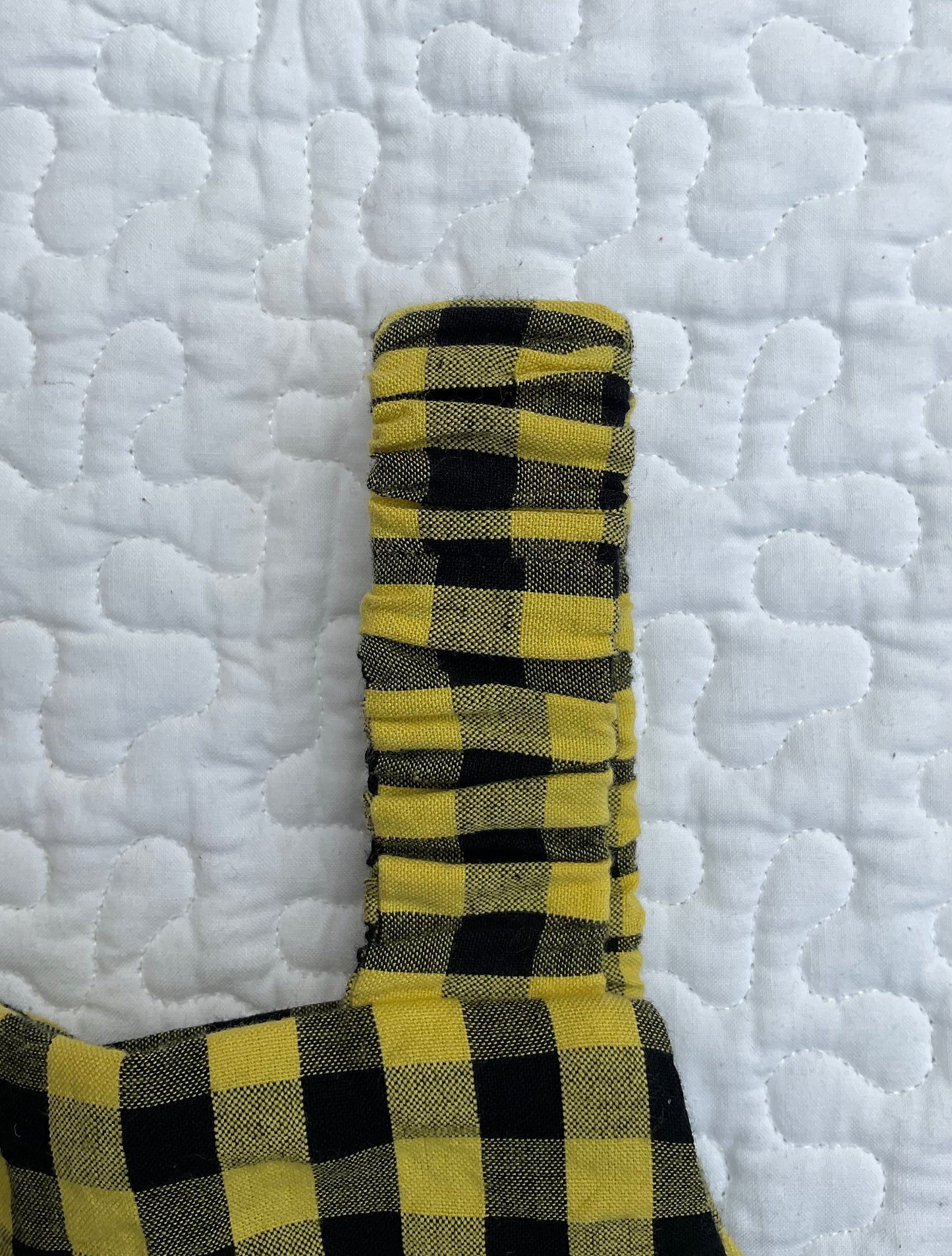‘Flo’ smock jumpsuit in yellow check