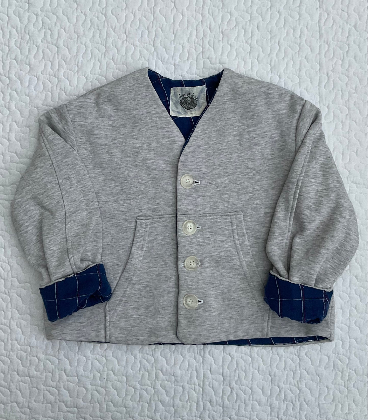 ‘Edie’ reversible sweat jacket