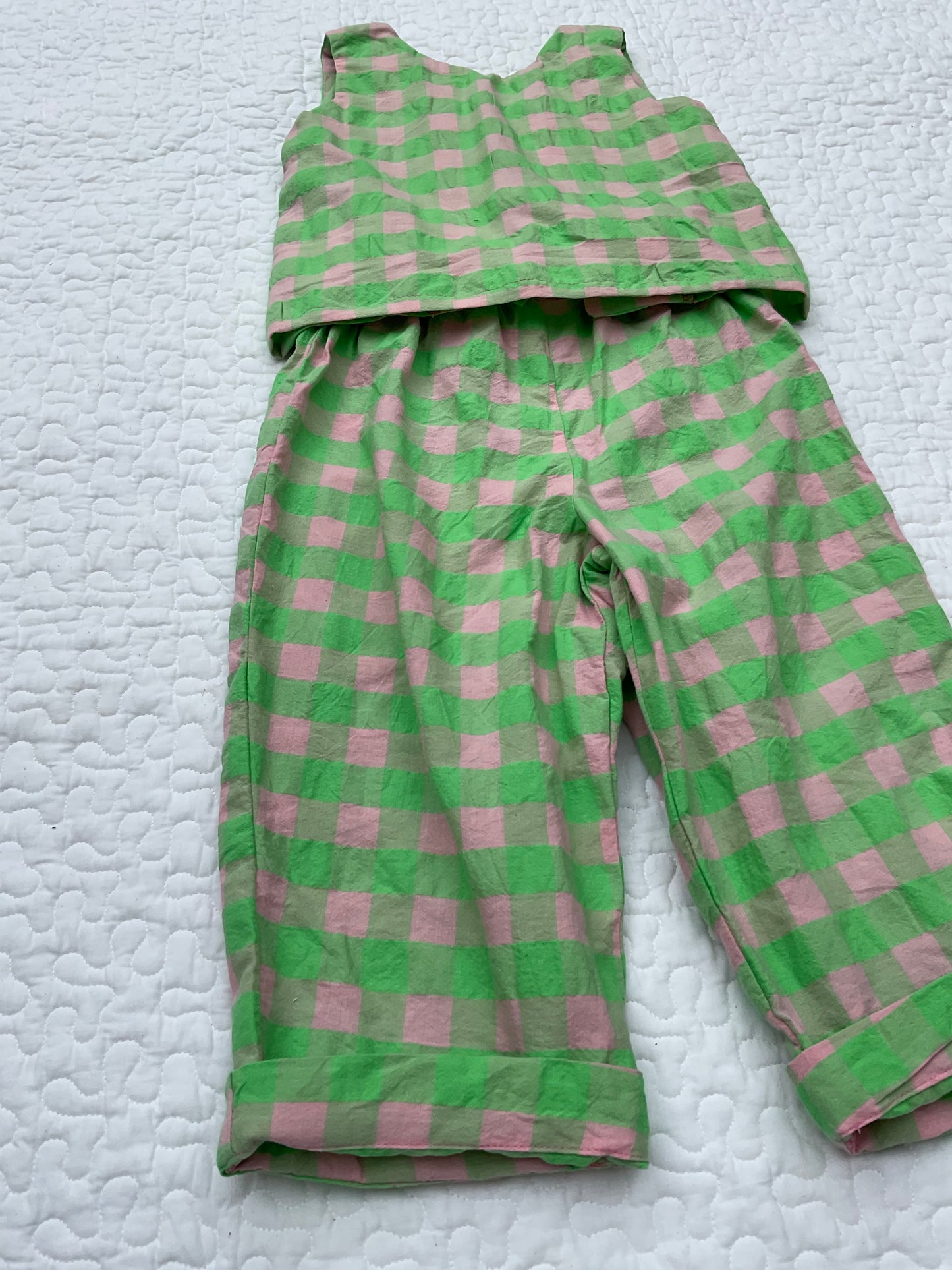‘Letty & Len’ gingham co-ord set