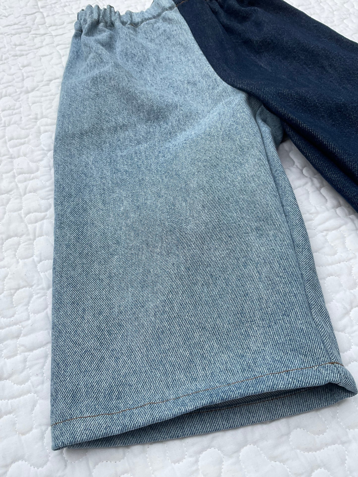 ‘Len’ patch denim baggies