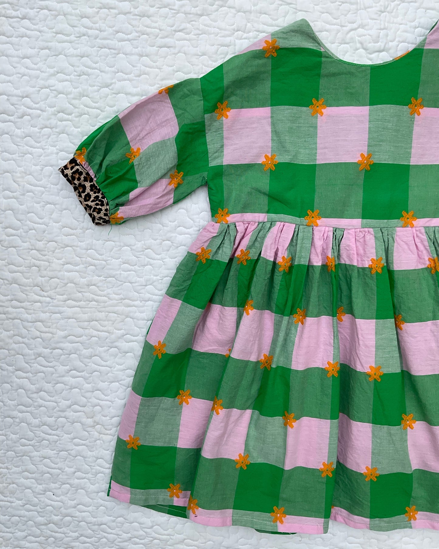 ‘Jools’ check smock dress