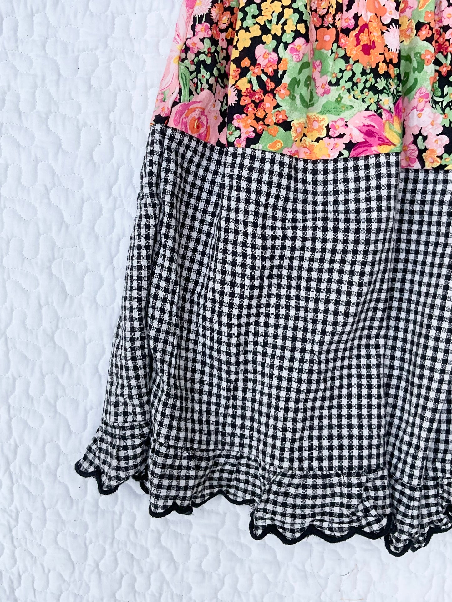 ‘Jools’ patchwork smock dress