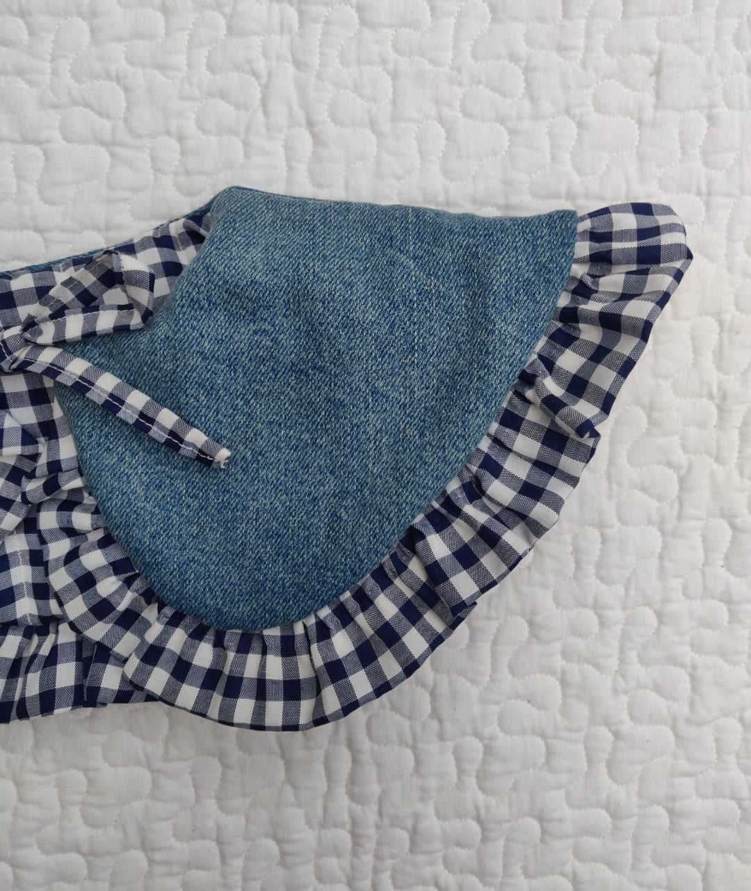 ‘Mabel’ quilted collar with tie