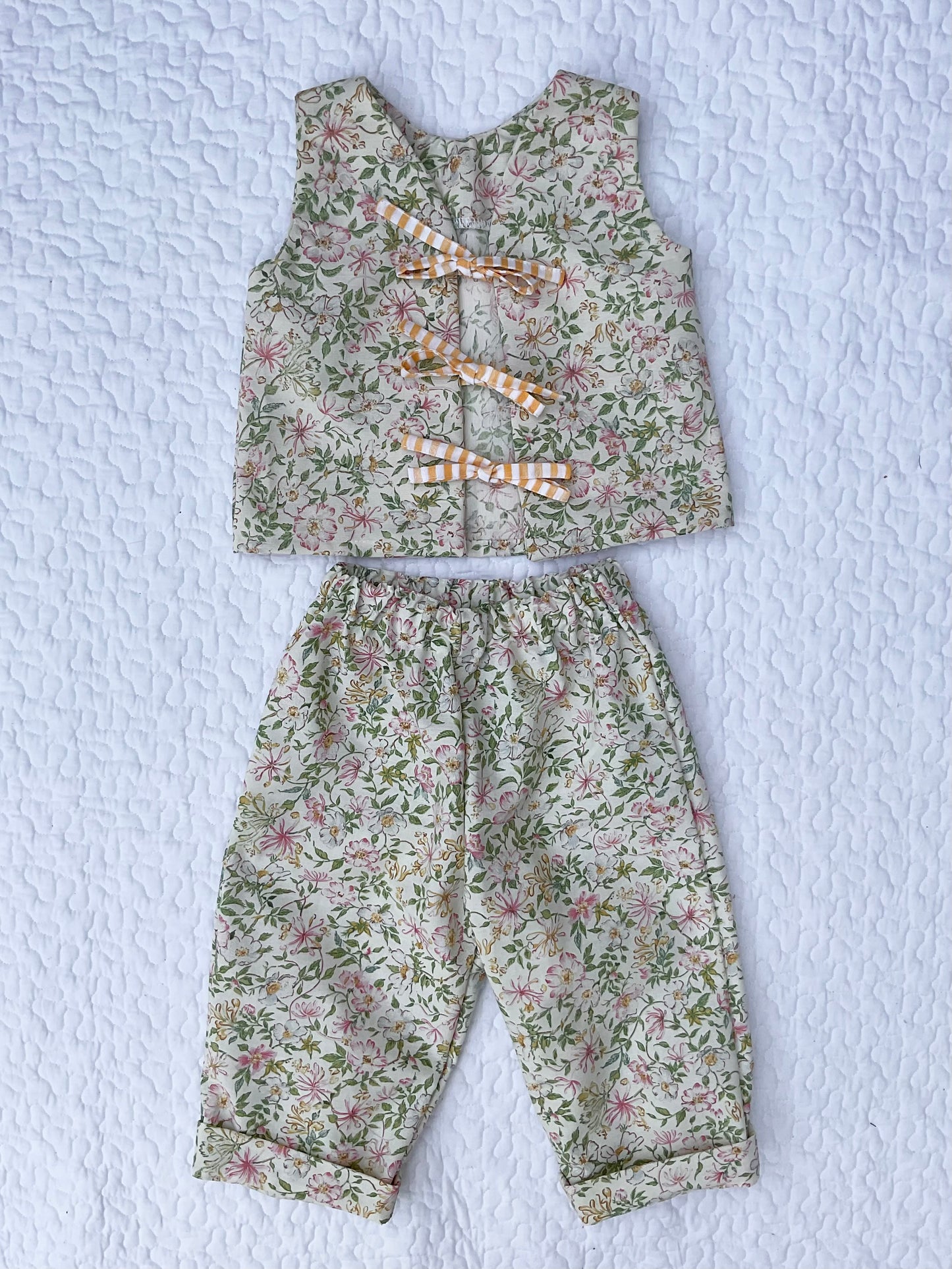 ‘Letty & Len’ floral linen co-ord set