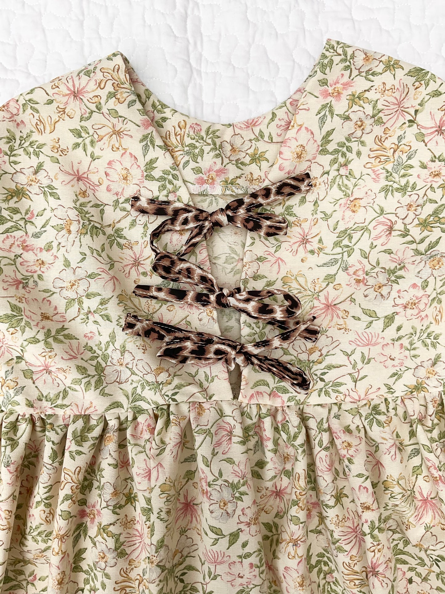 ‘Jools’ floral linen smock dress
